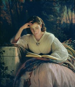 Leitura (retrato da esposa do artista), 1863